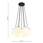 LP5225-7P Lustra Moon Lampardi 6+1 D150mm/E27*7 - img 3