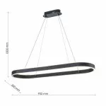 FL6030-P Lustra Helix BK Flitz 54W 932*300*H1000 - img 3