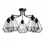 LP539-5 Lustra Cornelio Lampardi 5x60w E27/ H35cm D65cm - img 1