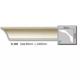 K240 (AB145) Cornisa neted Harmony 60x60x2400