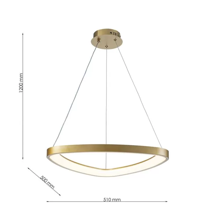 FL6594-D51P Lustra Nova Flitz Leuchten 40.47W/510×500×1200mm  - img 3