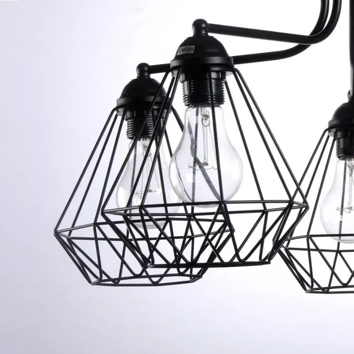 LP539-5 Lustra Cornelio Lampardi 5x60w E27/ H35cm D65cm - img 4