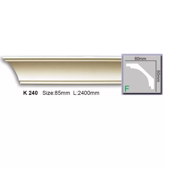 K240 (AB145) Cornisa neted Harmony 60x60x2400 - img 1