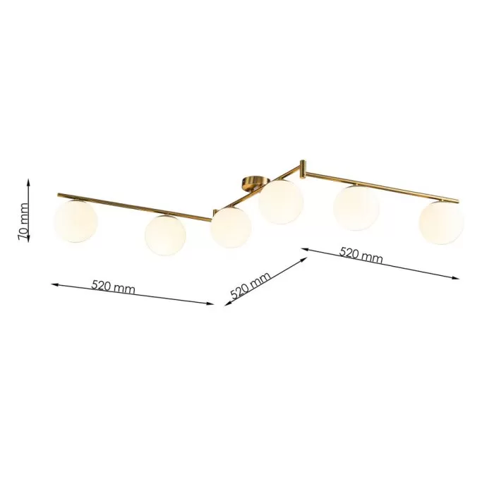 LP4021-6C Lustra Lampardi  ORBITA - img 3