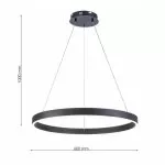 FL6032-1P Lustra Helix BK Flitz 610*H1000 - img 3