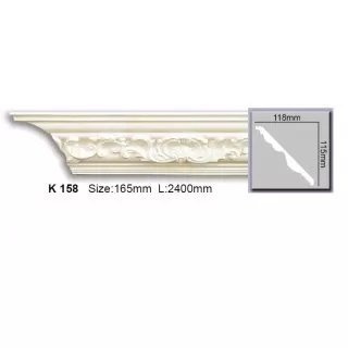K158 Cornisa cu ornament Harmony 115x118x2400