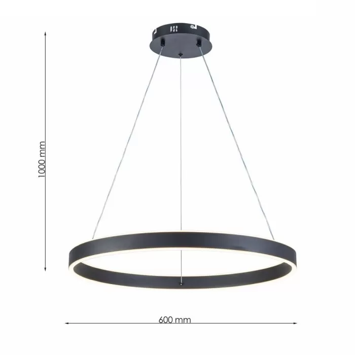 FL6032-1P Lustra Helix BK Flitz 610*H1000 - img 3