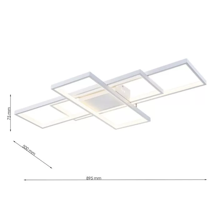 FL6596-C Lustra Tess Flitz Leuchten 116W/895x500x75 - img 3