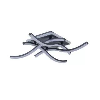 FL6597-C Lustra Hash Flitz Leuchten 50.87W/460x460x100mm BK FR