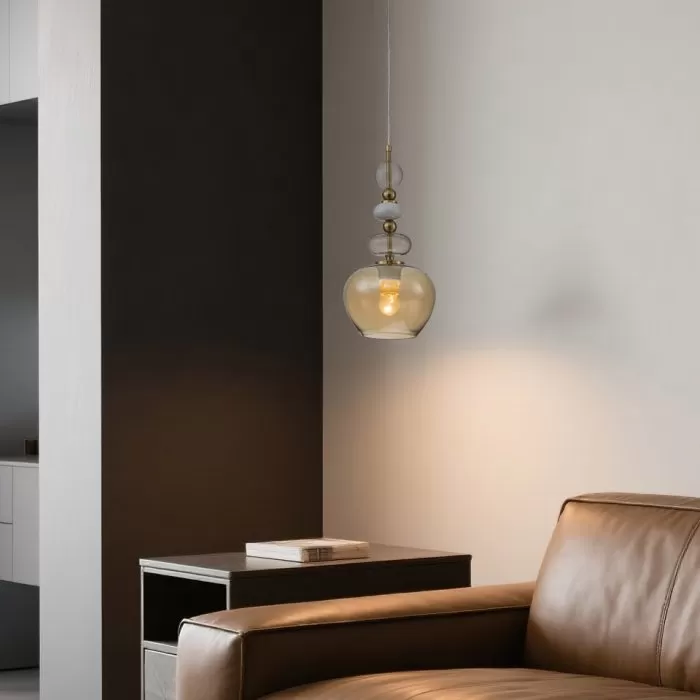 LP4039-1P Suspensie Noire Lampardi E271*60W	/D185*1200 - img 2