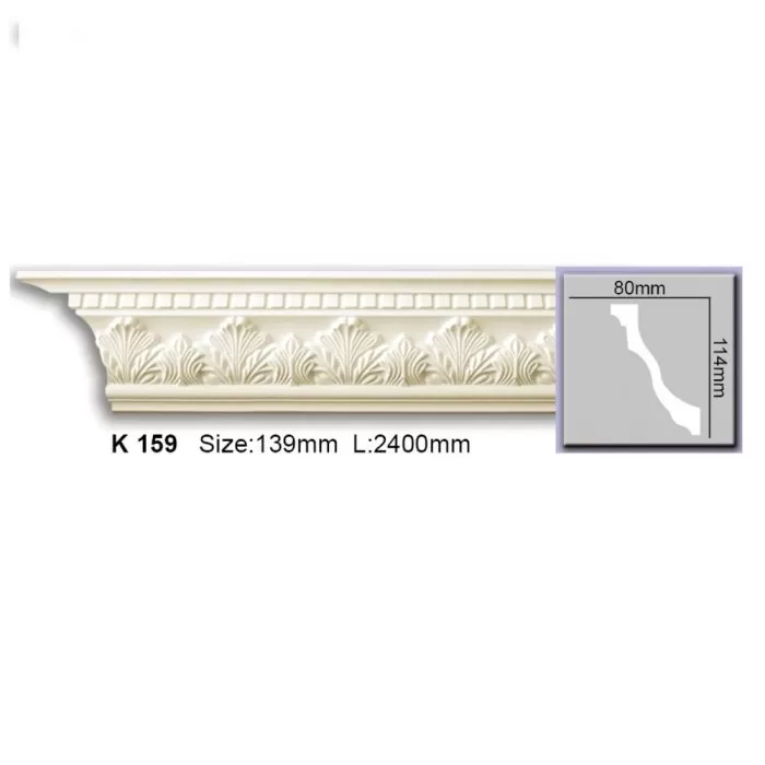 K159 Cornisa cu ornament Harmony 114x80x2400 - img 1