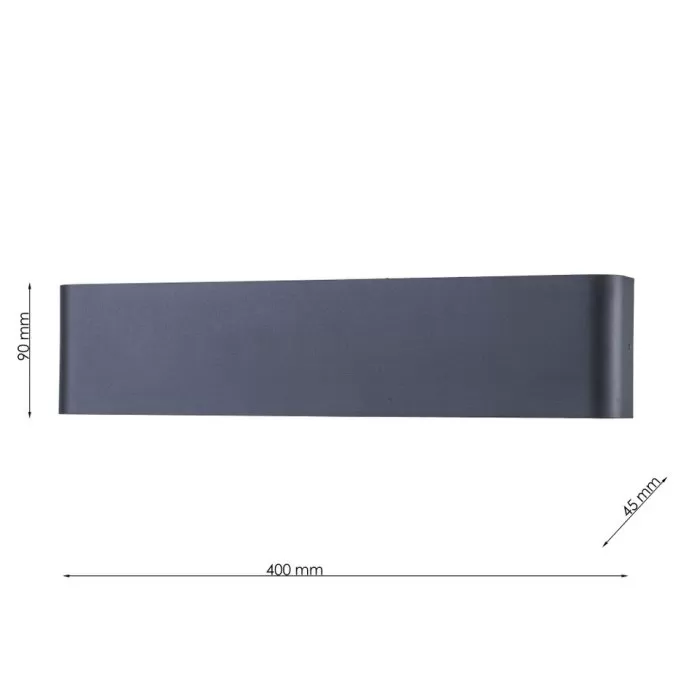 LP5243-L40 Aplica Glowin Lampardi L400*W45*H90mm/3000K~6000K /IP20,18W - img 3