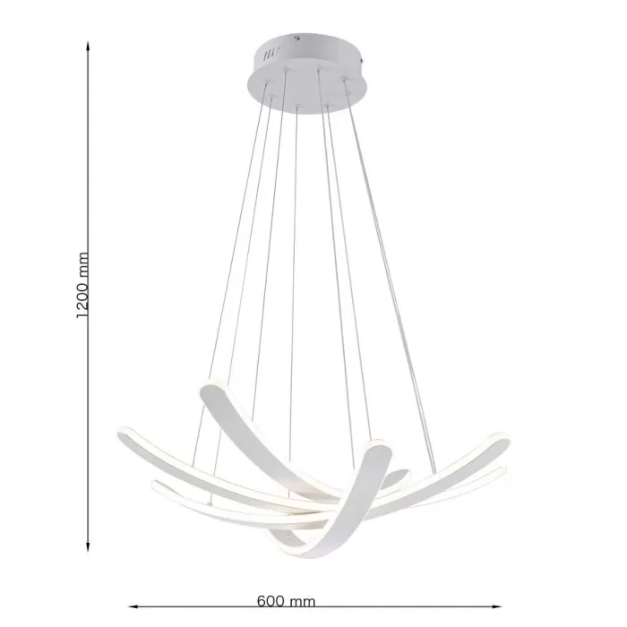 LP5230-D60 Lustra Saturn Lampardi D600/4LED/2.4G/3color - img 3
