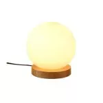 FL935-1T Veioza Table lamp Flitz Glass+Wood E27/1 D15*D15CM - img 1