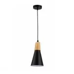 LP5016-1P Suspensie Scandiv Black Lampardi 1x60w E27/H50-120cm D16cm - img 1