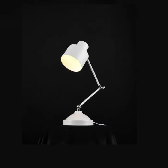 LP572-1T Veioza Malmo White Lampardi 1x60w E27/ H60cm D15cm - img 1