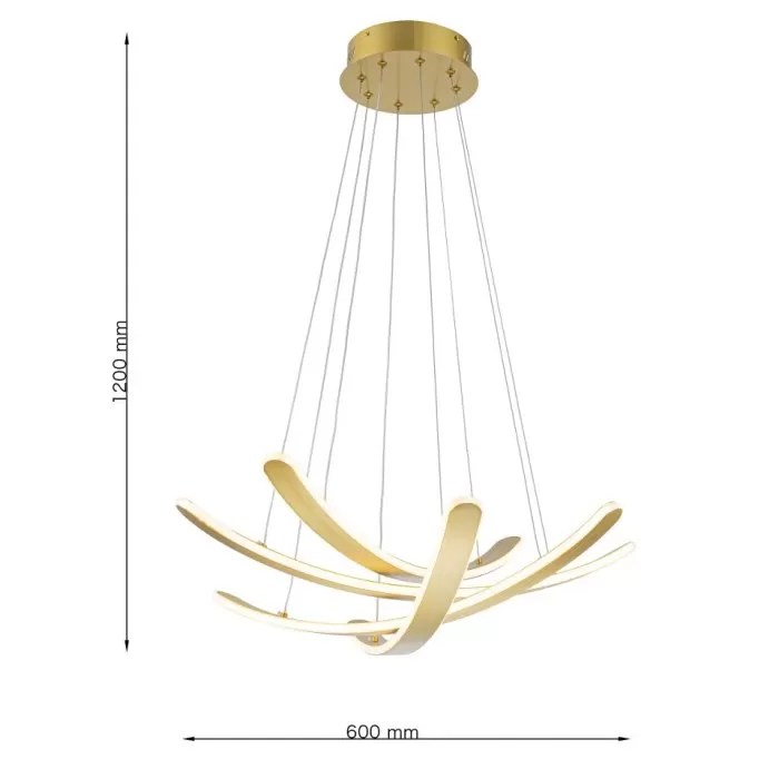 LP5231-D60 Lustra Saturn Lampardi D600/4LED/2.4G - img 3