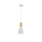 LP5017-1P Suspensie Scandiv White Lampardi 1x60w E27/H50-120cm D16cm - img 2