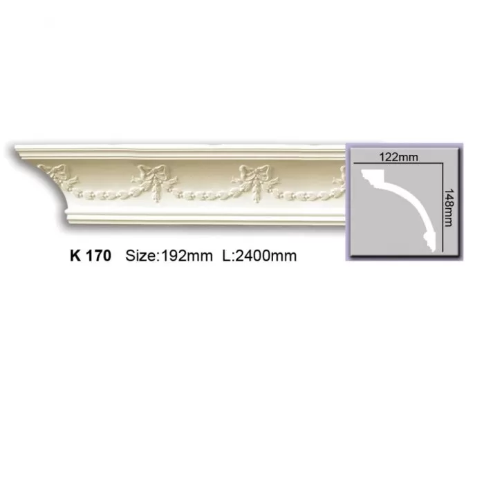 K170 Cornisa cu ornament Harmony 148x122x2400 - img 1