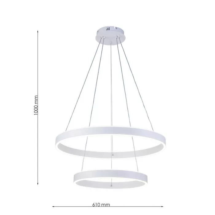 FL6033-2P Lustra Helix WH Flitz 67W 610*H1000 - img 3