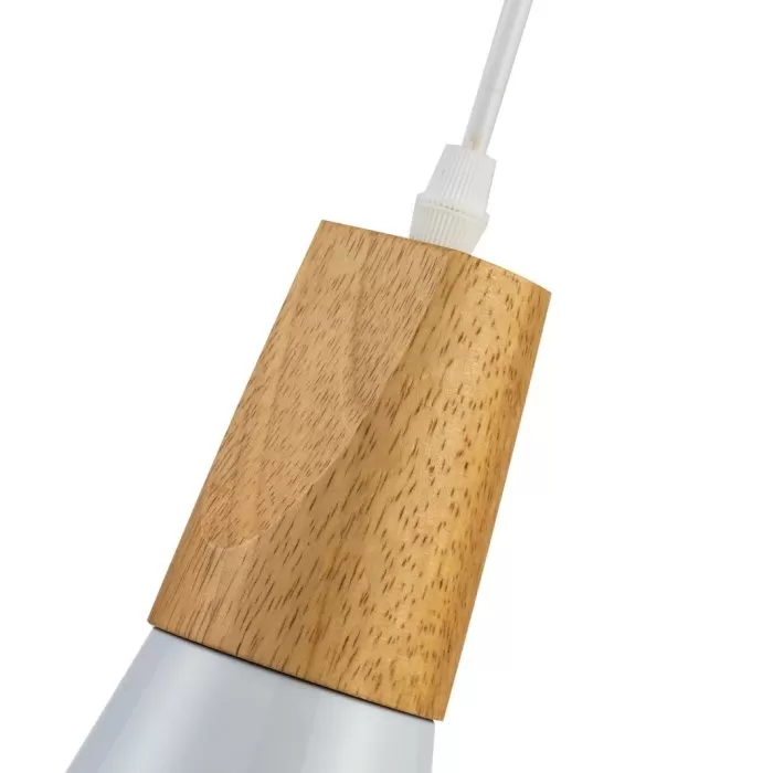 LP5017-1P Suspensie Scandiv White Lampardi 1x60w E27/H50-120cm D16cm - img 8