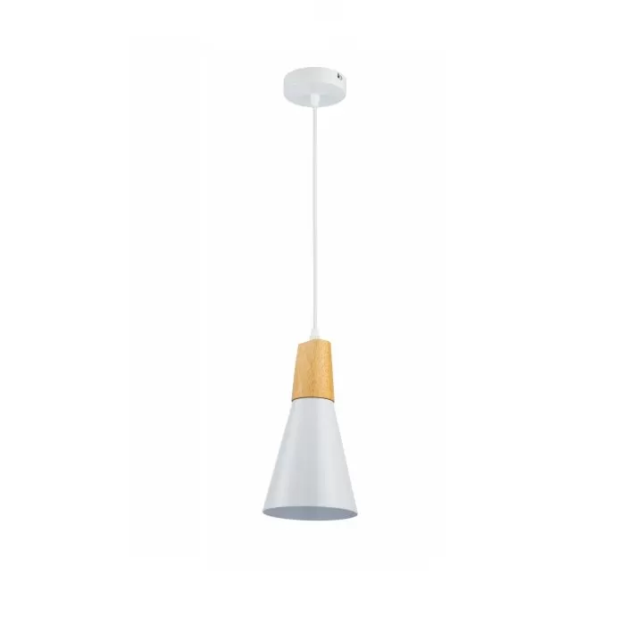 LP5017-1P Suspensie Scandiv White Lampardi 1x60w E27/H50-120cm D16cm - img 4