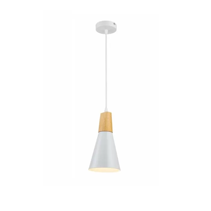 LP5017-1P Suspensie Scandiv White Lampardi 1x60w E27/H50-120cm D16cm - img 2