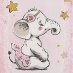 KD27A Elefant Covor Hello Kidz 80 x 150 Royal - img 1