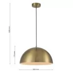 LP4040-1P Suspensie Haloa Lampardi E27 1*60W/D350*1200 - img 3