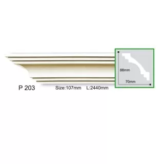 P203-8(P803) Cornisa neted Gaudi Decor 88x70x2440