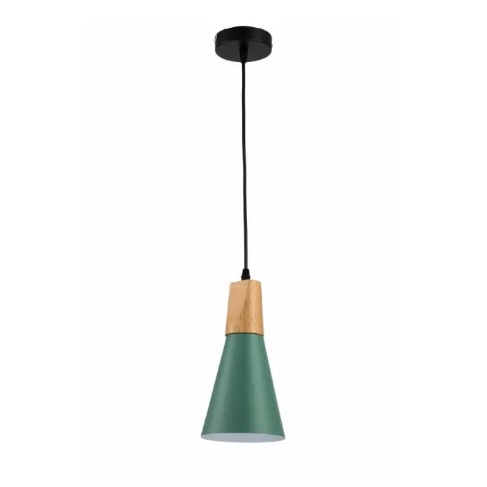LP5018-1P Suspensie Scandiv Green Lampardi 1x60w E27/H50-120cm D16cm - img 1