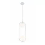 LP693-2P Suspensie Nero White Lampardi 2x50w G9/H50-120cm D13cm - img 3
