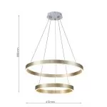 FL6034-2P Lustra Helix WH/GD Flitz 67W 610*H1000 - img 3