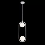 LP693-2P Suspensie Nero White Lampardi 2x50w G9/H50-120cm D13cm - img 2