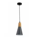 LP5019-1P Suspensie Scandiv Gray Lampardi 1x60w E27/H50-120cm D16cm - img 1