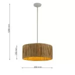 LP5279-D35 Lustra Fosca Lampardi E27 1*60W	/D350*200 - img 3