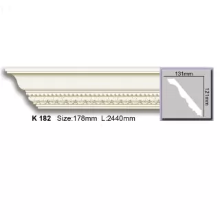 K182 Cornisa cu ornament Harmony 121x131x2440