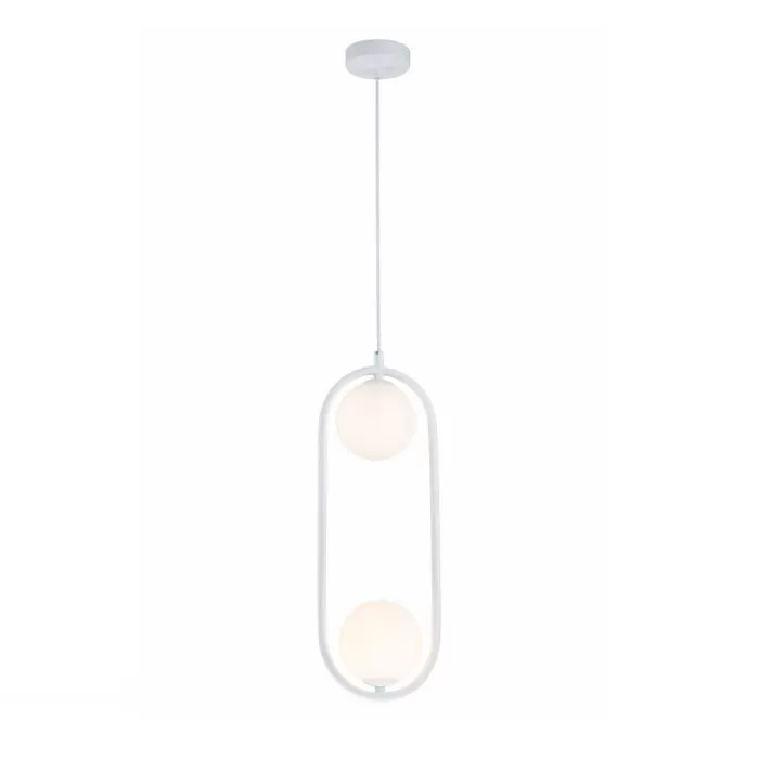 LP693-2P Suspensie Nero White Lampardi 2x50w G9/H50-120cm D13cm - img 3
