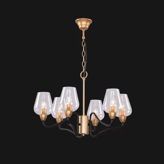 LP461-6 Lustra Americano Lampardi 6x40w E14/H55-120cm D60cm - img 2