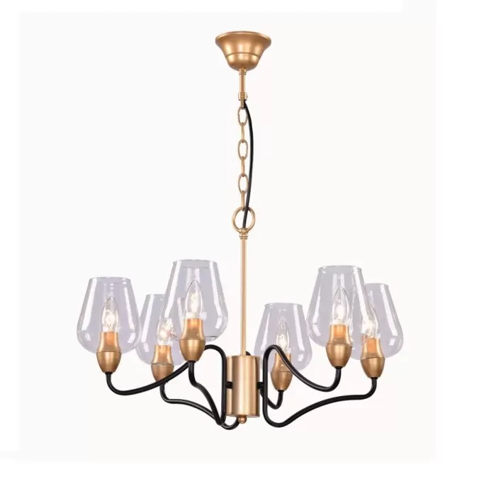 LP461-6 Lustra Americano Lampardi 6x40w E14/H55-120cm D60cm - img 1