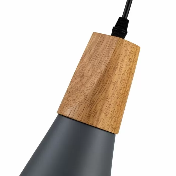 LP5019-1P Suspensie Scandiv Gray Lampardi 1x60w E27/H50-120cm D16cm - img 7