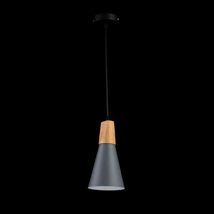 LP5019-1P Suspensie Scandiv Gray Lampardi 1x60w E27/H50-120cm D16cm - img 4