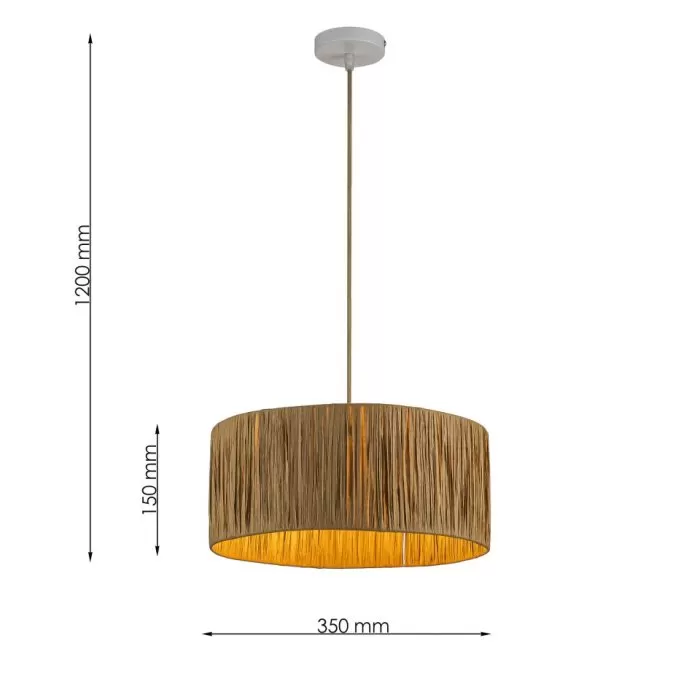 LP5279-D35 Lustra Fosca Lampardi E27 1*60W	/D350*200 - img 3