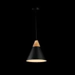 LP5020-1P Suspensie Scandiv Black Lampardi 1x60w E27/H50-120cm D20cm - img 2