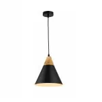 LP5020-1P Suspensie Scandiv Black Lampardi 1x60w E27/H50-120cm D20cm - img 1