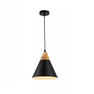 LP5020-1P Suspensie Scandiv Black Lampardi 1x60w E27/H50-120cm D20cm