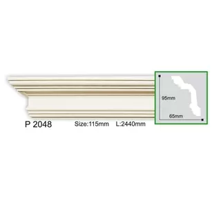 P2048-8 Cornisa neted Gaudi Decor 90x68x2440