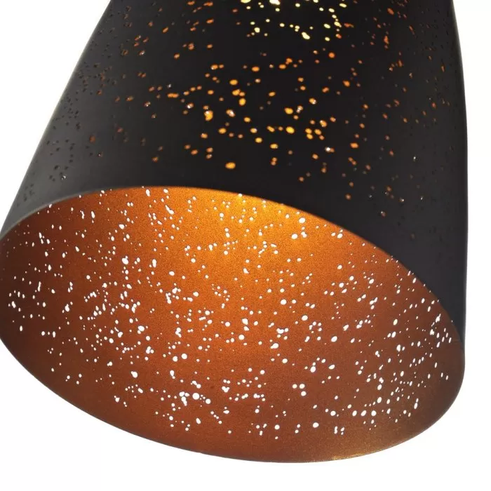 LP520-1P Suspensie Edoardo Black Lampardi 1x60w E27/H110cm D25cm - img 2