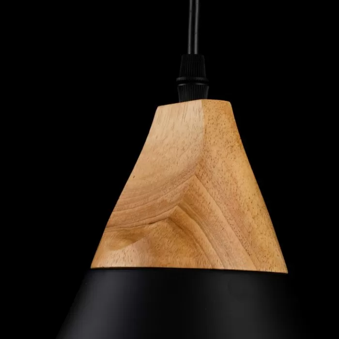 LP5020-1P Suspensie Scandiv Black Lampardi 1x60w E27/H50-120cm D20cm - img 5