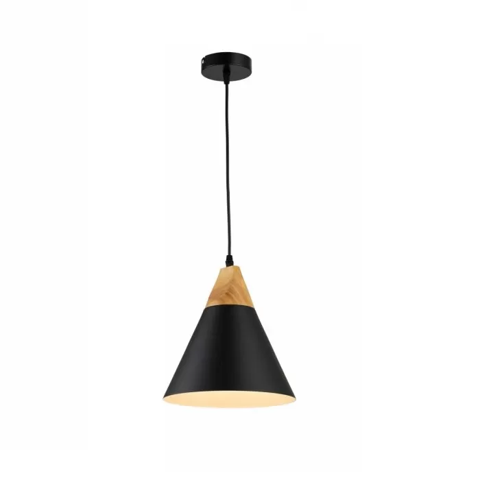 LP5020-1P Suspensie Scandiv Black Lampardi 1x60w E27/H50-120cm D20cm - img 1